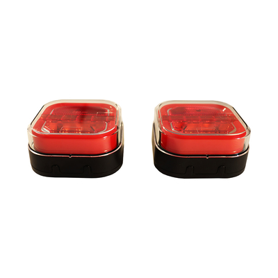 Rechargeable Magnetic Auto Tail Lamp Kit 12V Wireless For Trailer Tractor