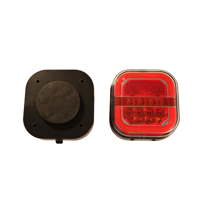 Rechargeable Magnetic Auto Tail Lamp Kit 12V Wireless For Trailer Tractor