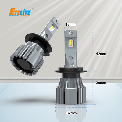 I6C H7 12v 55w Led Headlight Bulb With 12000RPM Turbo Cool Fan