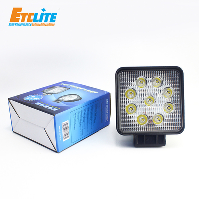 27W Led Work Lamp Rechargeable , ETClite 12v Led Work Lights Waterproof