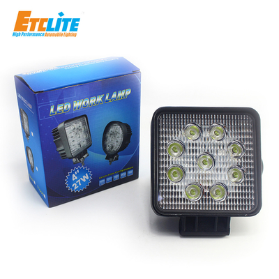 27W Led Work Lamp Rechargeable , ETClite 12v Led Work Lights Waterproof