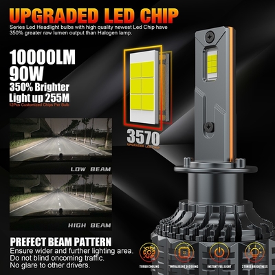 H4 9006 9005 Led Headlights 4300k  Color Temperature 32V Voltage