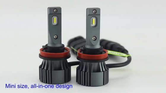 Adjustable H4 9003 Led Headlight Bulb  With Fan 8000Lm Dual Color