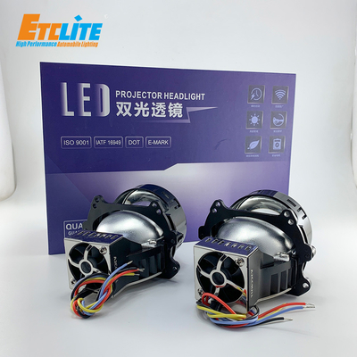 16V Projector Lens Headlight , 55W Dual Beam Projector 9600LM