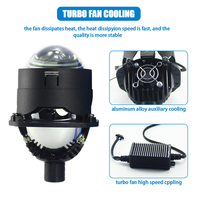 ETClite 16000Lm Super Bright Canbus Projector Led Lens 2.5 inch Led Headlight Bulbs 150W Hi Car Light