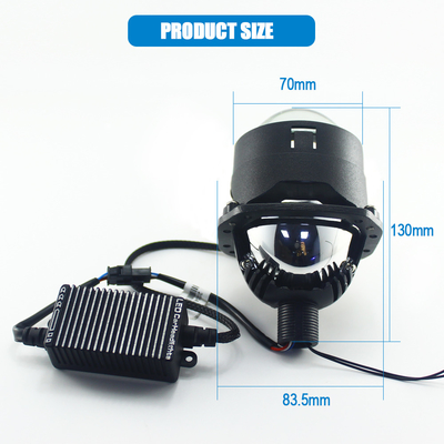 ETClite 16000Lm Super Bright Canbus Projector Led Lens 2.5 inch Led Headlight Bulbs 150W Hi Car Light