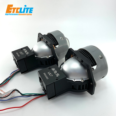 LK7 Projector Headlamps In Car , 12V Universal Projector Headlight Housing