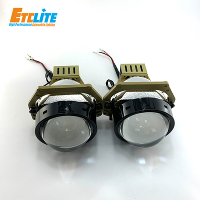 55W Projector Headlights High And Low Beam 3.0Inch Size With Cooling Fan