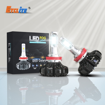 8000Lumen Fanless LED Headlight Bulb , H9 Atv Off Road Lighting 12V
