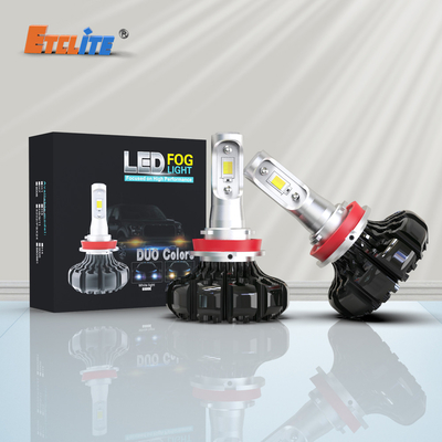 8000Lumen Fanless LED Headlight Bulb , H9 Atv Off Road Lighting 12V